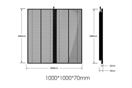 Độ sáng cao Trong nhà Ngoài trời SMD P2.84 P20 Lưới LED tường video đủ màu