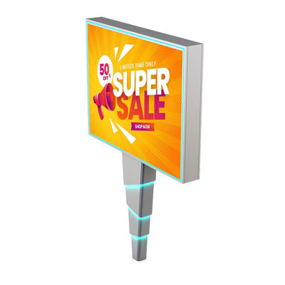 Dễ dàng lắp đặt 8000nits IP65 p6 thép ngoài trời dẫn bảng quảng cáo bảng quảng cáo kỹ thuật số