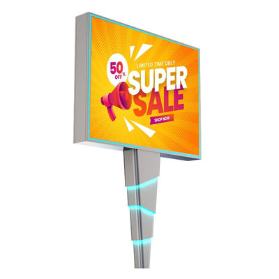 Dễ dàng lắp đặt 8000nits IP65 p6 thép ngoài trời dẫn bảng quảng cáo bảng quảng cáo kỹ thuật số