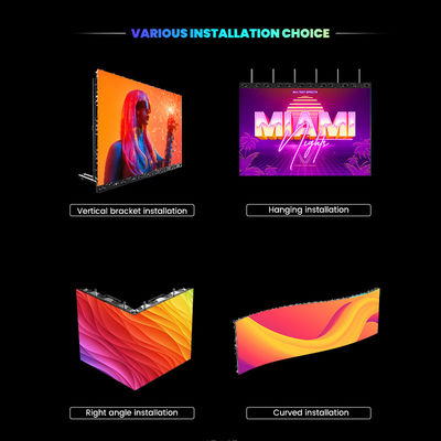 P3.91 Không thấm nước Các sự kiện Thuê hình màn hình LED Khonsert màn hình âm nhạc Đám cưới Electric Hall Bức nền sân khấu