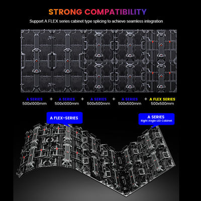 P3.91 màn hình LED cho thuê sân khấu với tần số thay đổi khung hình 50/60hz và độ sáng 800cd/m2