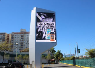 Màn hình LED đủ màu ngoài trời IP67 P16 Bên đường với khả năng tiết kiệm năng lượng tương phản cao