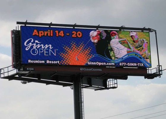 Màn hình LED treo tường Dip 1R1G1B hiển thị Bảng quảng cáo kỹ thuật số ngoài trời Không thấm nước 32x16 Dots