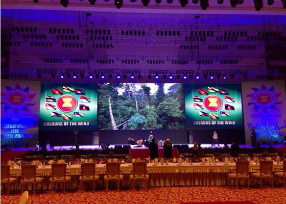 Trung tâm mua sắm Đèn LED hiển thị trong nhà đủ màu Tường P10 với bộ nguồn kép