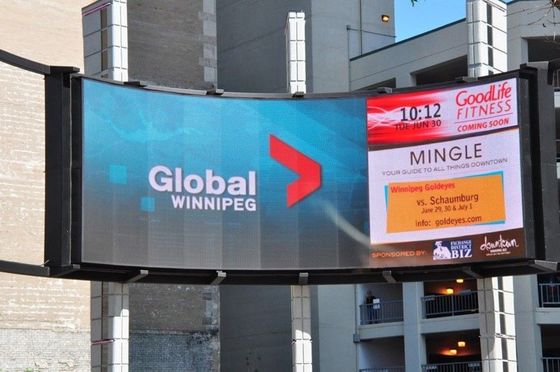 Màn hình cong LED P16 Màn hình LED nhỏ linh hoạt Bluetooth WIFI Điều khiển tập trung