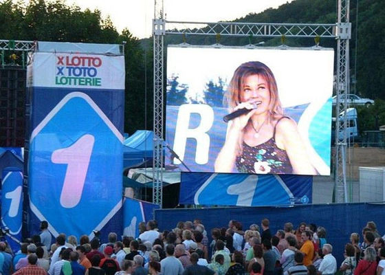 Buổi hòa nhạc ngoài trời cho thuê sân khấu LED Hiển thị quảng cáo với đèn LED SMD3535