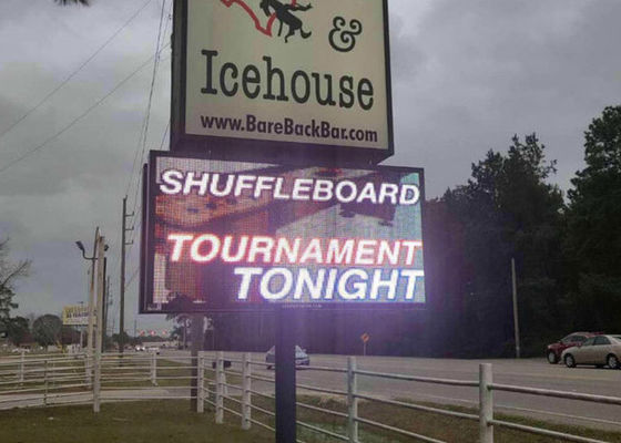 Dịch vụ mặt trước ngoài trời Màn hình LED Biển quảng cáo 10 mm Pixel Pitch 10000nits Độ sáng