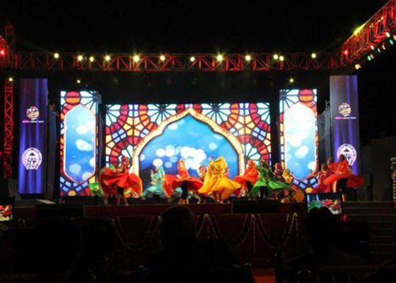 Màn hình LED P4 trong nhà Full LED màu hiển thị không thấm nước Quảng cáo video tường