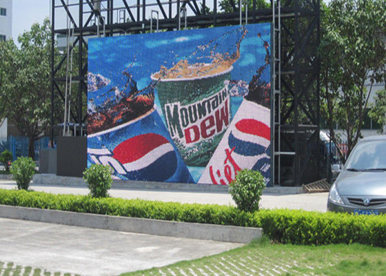 Màn hình LED siêu mỏng ngoài trời siêu mỏng Đầy đủ màu sắc RGB Chống nước 2R1G1B