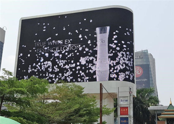 Màn hình LED cong cong P346 P10 Màn hình quảng cáo ngoài trời đủ màu 10000 Dos / Sqm