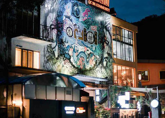 Độ sáng cao LED trong suốt Màn hình hiển thị Video Tường 10 mm Pixel Pitch 5000nits