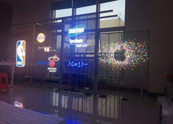 P7.8 SMD3528 Màn hình LED trong suốt Màn hình LED Hiển thị phương tiện truyền thông cho Philippines