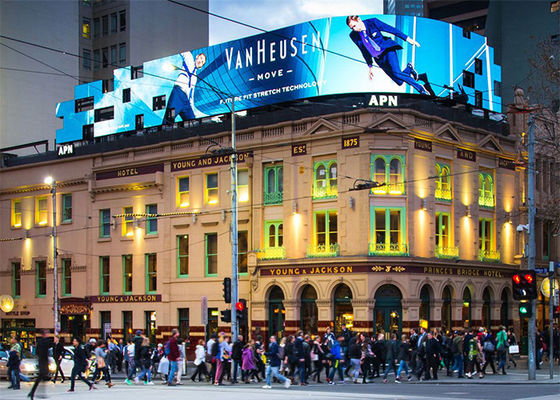 5500cd / m2 P6 SMD3535 Đèn LED ngoài trời gắn tường 32x32dots