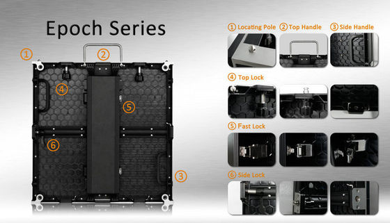 280W / M2 P3.91 1200nits Màn hình LED cho thuê 500 * 1000mm