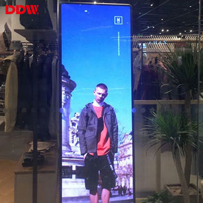 Quảng cáo video kỹ thuật số Màn hình gương LED Trong nhà siêu mỏng di động P1.75 P2 P2.5