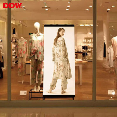 Quảng cáo video kỹ thuật số Màn hình gương LED Trong nhà siêu mỏng di động P1.75 P2 P2.5