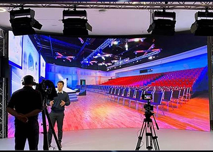 Studio ảo làm phim 7680Hz Nhẹ XR Hd Led Video Wall P1.95 P2.6 P2.5