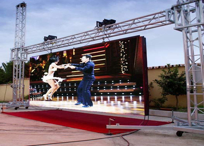 Màn hình LED cho thuê ngoài trời siêu mỏng Màn hình video P4 cho lễ khai mạc