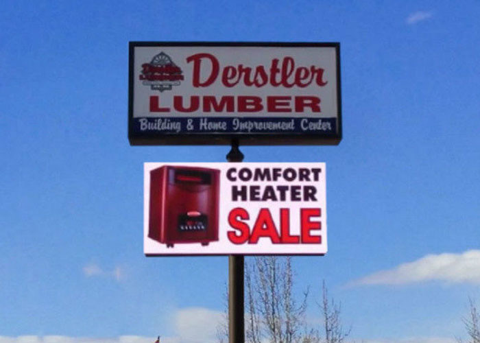 Màn hình LED dịch vụ phía trước P10 chống nước Kích thước mô-đun DIP346 320mm X 320mm