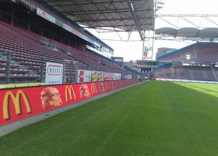 P12 P16 Màn hình quảng cáo Led ngoài trời Đèn LED chu vi thể thao Hiển thị đầy đủ màu sắc